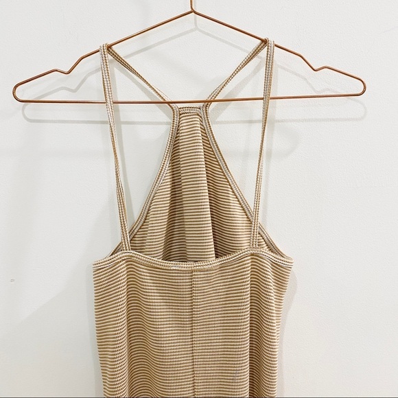 NEW Zara cream stripe shorts romper - Picture 4 of 7